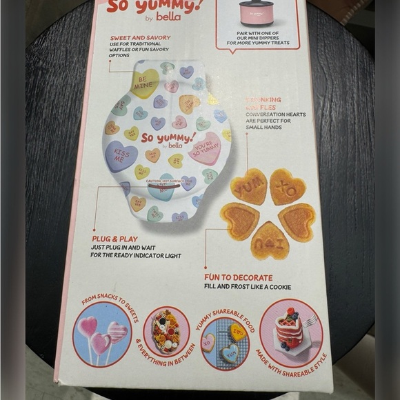 Bella Heart-Shaped Waffle Maker - Multicolor - Picture 3 of 3